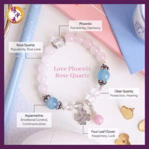 2. (ENG) Love Phoenix Rose Quartz Bracelet - Yuan Zhong Siu