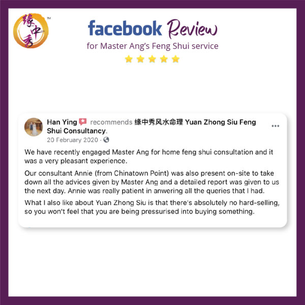 Review Feng Shui Audit by Master Ang 1