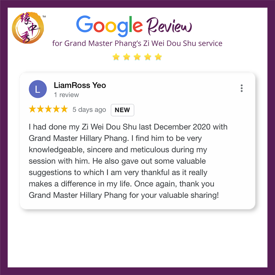 Review Zi Wei Dou Shu Astrology Service by Grand Master Phang 2