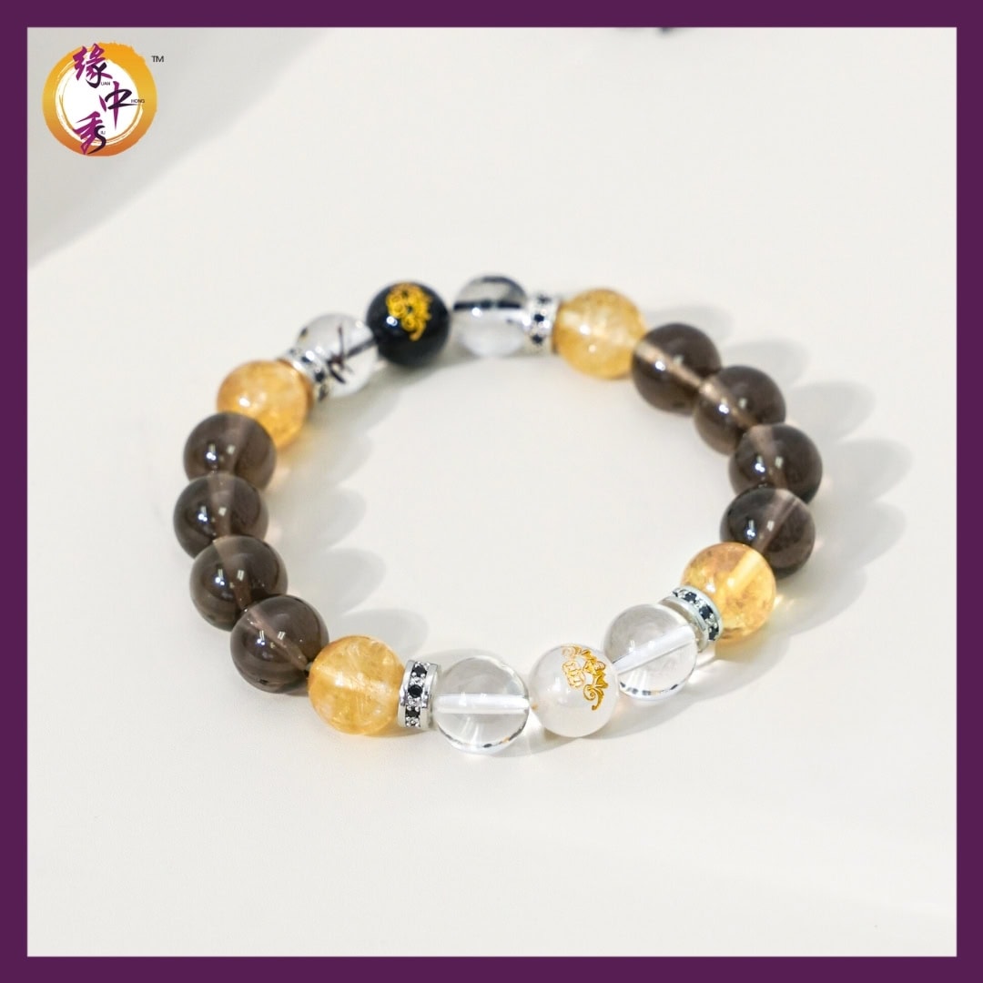 1. 2026 Zodiac_昌富呈祥(双福)手链GoldThunder Yin-Yang Bracelet 6 GoldThunder Yin-Yang - Yuan Zhong Siu Feng Shui