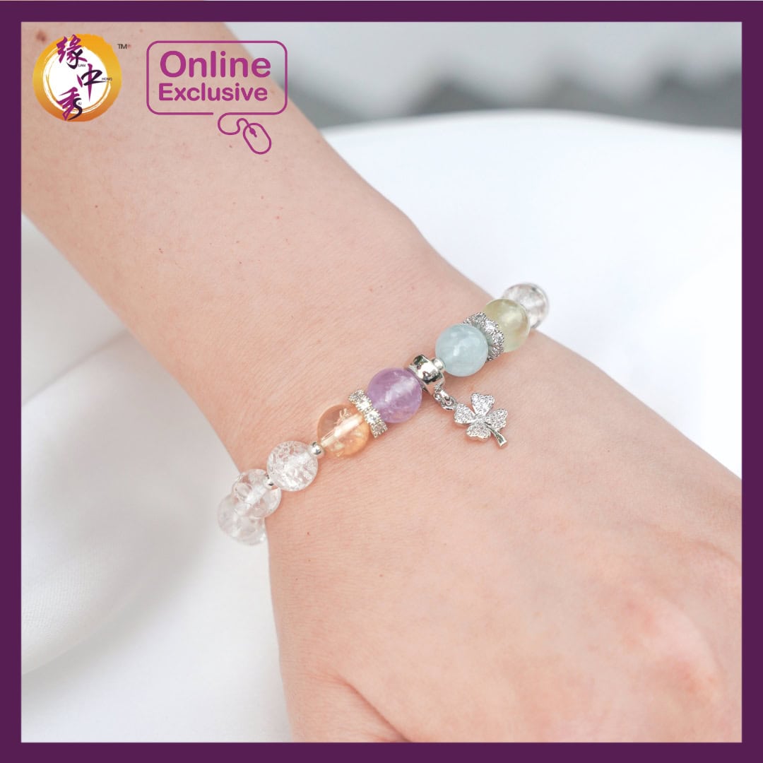 Lucky Clover Stacker Bracelet - Yuan Zhong Siu Feng Shui (1)