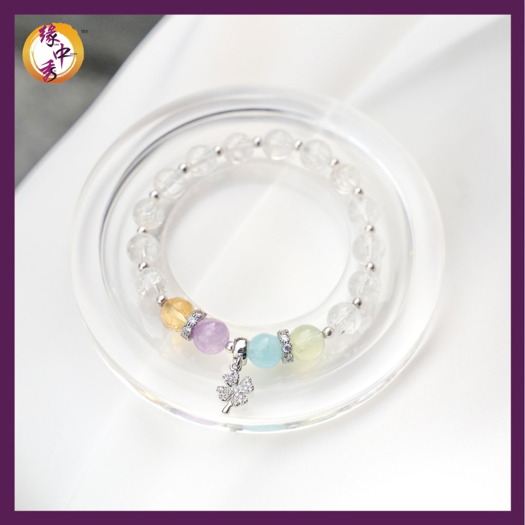 Lucky Clover Stacker Bracelet - Yuan Zhong Siu Feng Shui (3)